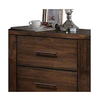 Modern Two-Drawer Nightstand with Sleek Design – Perfect for Bedroom Storage