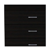 Wooden Three Drawer Dresser for Bedroom and Closet Storage