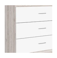 Wooden Three Drawer Dresser for Bedroom and Closet Storage