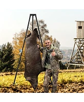 Tripod Game Hoist Deer Hanger 600 Lbs Capacity Deer Skinning Rack