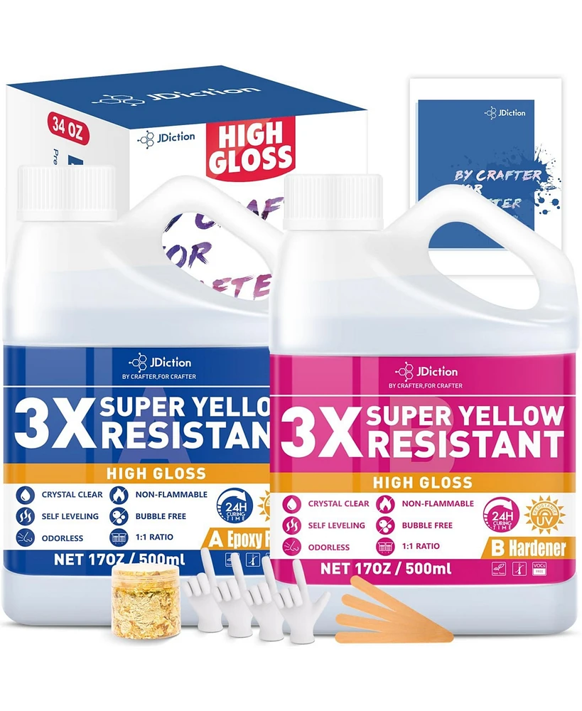 JDiction Epoxy Resin High Gloss 34OZ