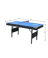 3-in-1 Multi Game Table for Pool, Table Tennis, and Dining
