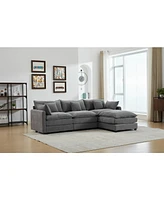 Modular 3-Seater Sofa with Ottoman