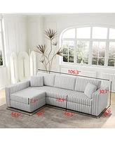 Cozy L-Shaped Sofa: Modern, Comfortable, Versatile