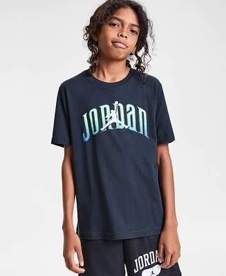 Jordan Big Boys Global Arch Logo Graphic T-Shirt
