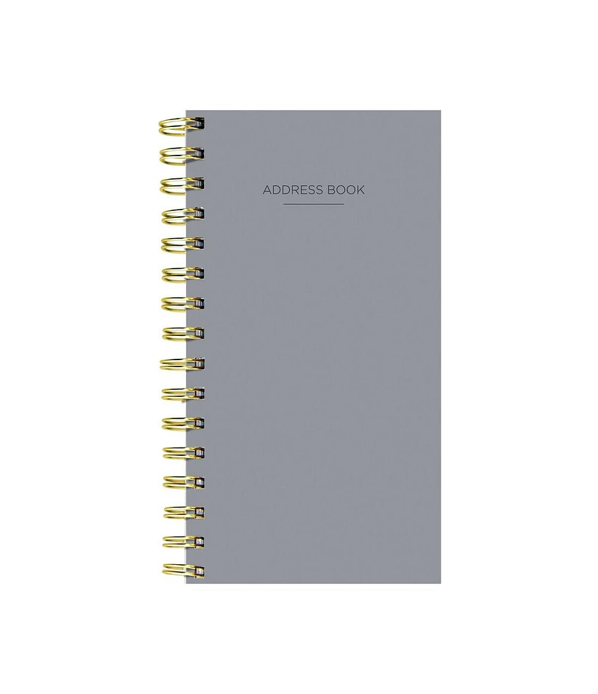 Gray Spiral Address Book