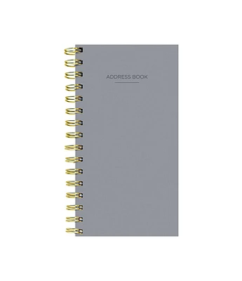 Gray Spiral Address Book