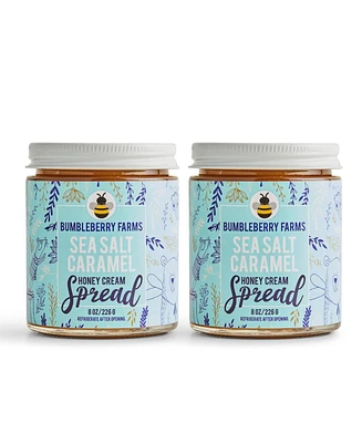 Bumbleberry Farms Sea Salt Caramel Honey Cream Spread Set of 2