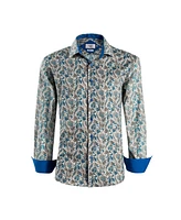 Elie Balleh Big Boys White Paisley Sport Slim Fit Shirt