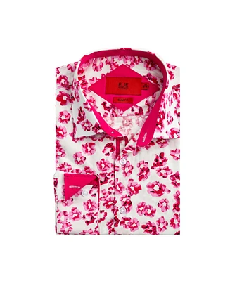 Elie Balleh Big Boys Slim Fit Floral Sport Button-Down Shirt