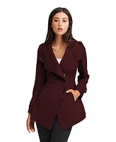 Belle & Bloom Women's Bad Girl Wool Blend Moto Coat
