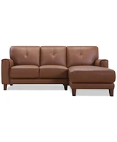 Ashlinn 2-Pc. Leather Chaise Sofa, Exclusively at Macy's