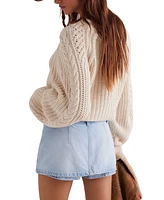 Free People Women's Galivanting Denim Mini Skort
