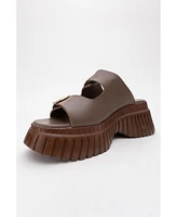Joanes Leather Two-Strap Platform Sandal (Women)