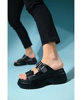 Joanes Leather Two-Strap Platform Sandal (Women)