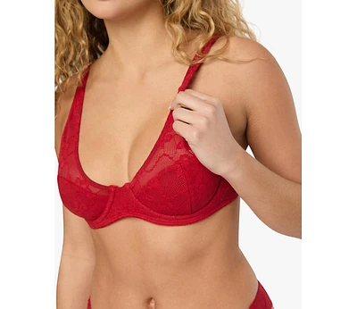 WeWoreWhat Women's Lace Underwire Bra
