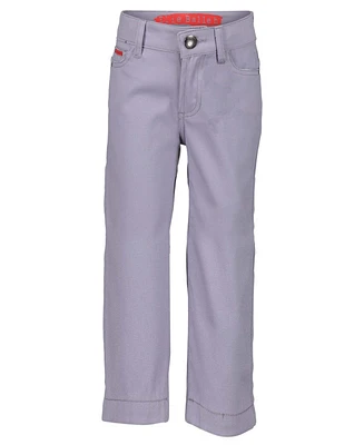 Elie Balleh Big Boys Grey Slim Fit 5 Pocket Twill Pants