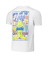 Freeze Max Men's White Garfield Foodie Regular Fit T-Shirt