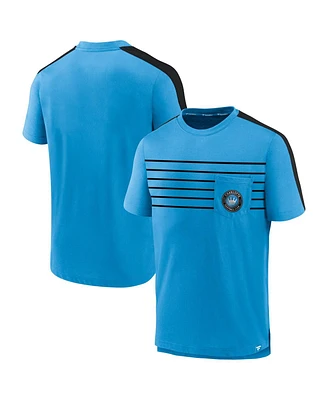 Fanatics Men's Blue Charlotte Fc Pocket T-Shirt