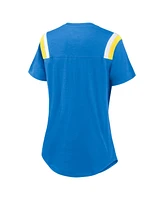 Nike Women's Heather Blue Los Angeles Chargers Historic Slub Fashion T-Shirt