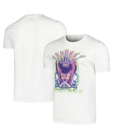 American Classics Men's and Women's White Journey Frontiers Neon Graphic T-Shirt