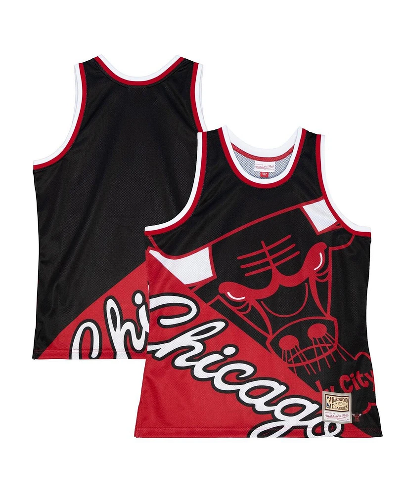 Mitchell & Ness Men's Black Chicago Bulls Big Face 5.0 Fashion Tank Top