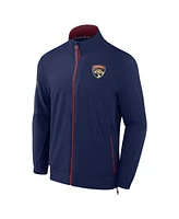 Fanatics Men's Navy Florida Panthers Authentic Pro Rink Coaches Full-Zip Jacket