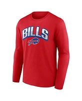 Fanatics Men's Red Buffalo Bills Long Sleeve T-Shirt