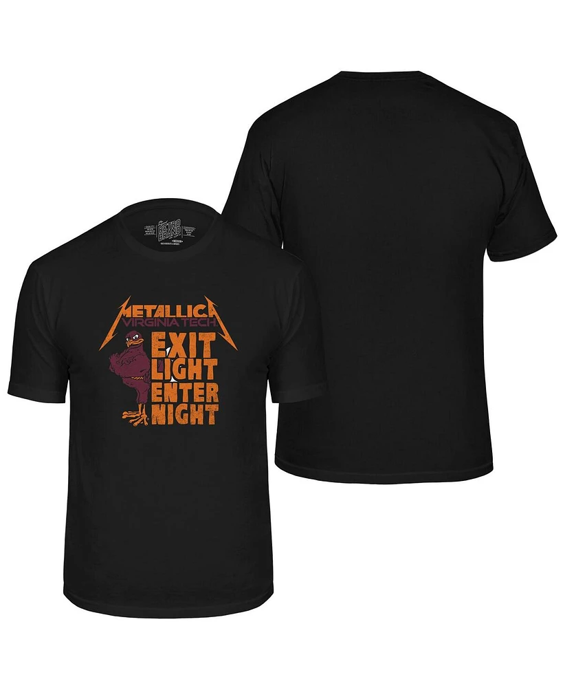 Original Retro Brand Men's Black Virginia Tech Hokies Metallica T-Shirt