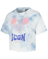 Mad Engine Men's and Women's White Mickey Friends Icon Tie-Dye T-Shirt