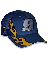 Checkered Flag Sports Men's and Women's Blue Chase Elliott Napa Flame Trucker Adjustable Hat