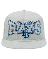 New Era Men's Gray Tampa Bay Rays Corduroy Golfer Snapback Hat