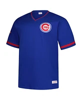 Mitchell & Ness Men's Royal Chicago Cubs Big Tall V-Neck T-Shirt