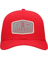 New Era Men's Red Los Angeles Angels Labeled 9SEVENTY Stretch-Snap Adjustable Hat