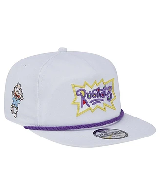 New Era Men's White Rugrats Golfer Snapback Hat