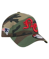 New Era Men's Camo New England Patriots Mystic Camo A-Frame 9FORTY Adjustable Hat