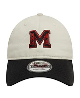 New Era Men's Tan Ac Milan Letter Logo 9TWENTY Adjustable Hat