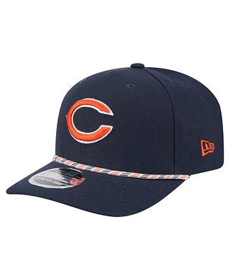 New Era Men's Navy Chicago Bears Gameday Multi Rope 9SEVENTY Stretch Snap Hat