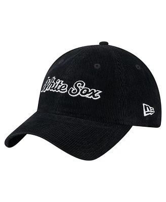 New Era Women's Black Chicago White Sox Corduroy 9TWENTY Adjustable Hat