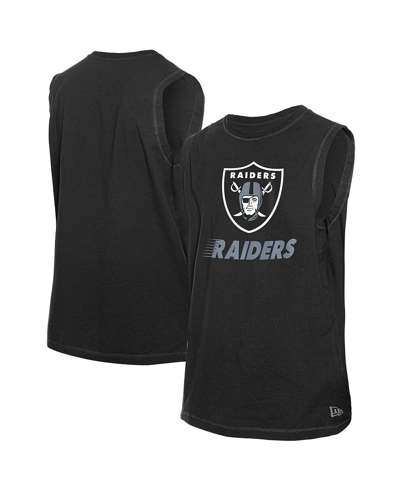 New Era Men's Black Las Vegas Raiders Leisure Collection Tank Top