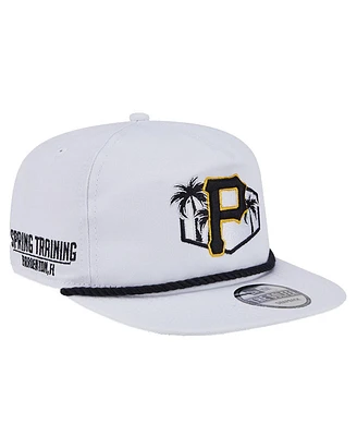 New Era Men's White Pittsburgh Pirates Palm Golfer Snapback Hat