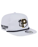 New Era Men's White Pittsburgh Pirates Palm Golfer Snapback Hat
