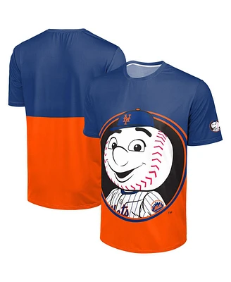 Foco Men's Royal/Orange New York Mets Big Logo Mascot T-Shirt