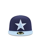 New Era Men's Navy/Light Blue Dallas Cowboys Color Pack Two-Tone 59FIFTY Fitted Hat
