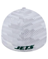 New Era Men's White York Jets Gameday Graded 39THIRTY Flex Hat