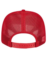 New Era Men's Scarlet Nebraska Huskers Primary 9SEVENTY Trucker Stretch Snap Hat