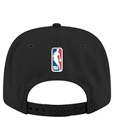New Era Men's Black Chicago Bulls Statement Edition Jersey Hook 9SEVENTY Stretch-Snap Hat