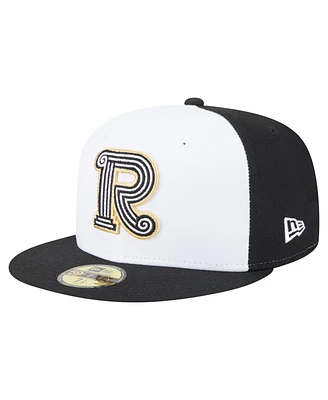 New Era Men's White/Black Rome Emperors Authentic Collection 59FIFTY Fitted Hat