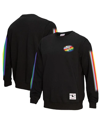 Mitchell & Ness Men's Black San Francisco 49ers Pride Pullover Sweatshirt