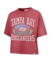 '47 Brand Women's Light Red Tampa Bay Buccaneers Florentina Montauk Cropped T-Shirt